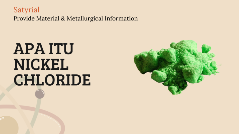 Apa Itu Nickel Chloride