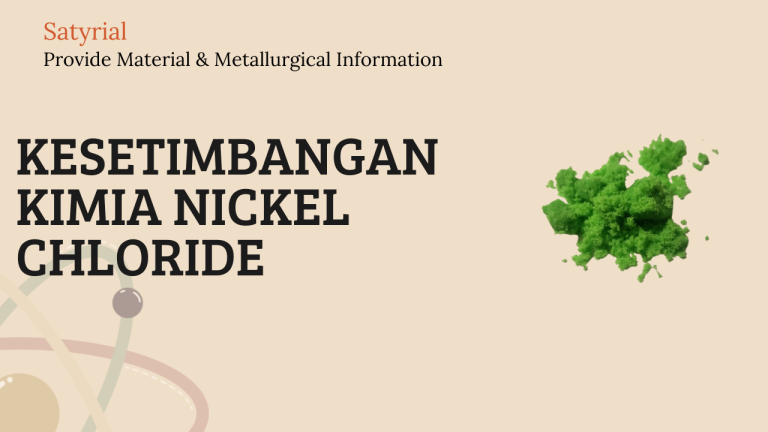 Kesetimbangan Kimia Nickel Chloride