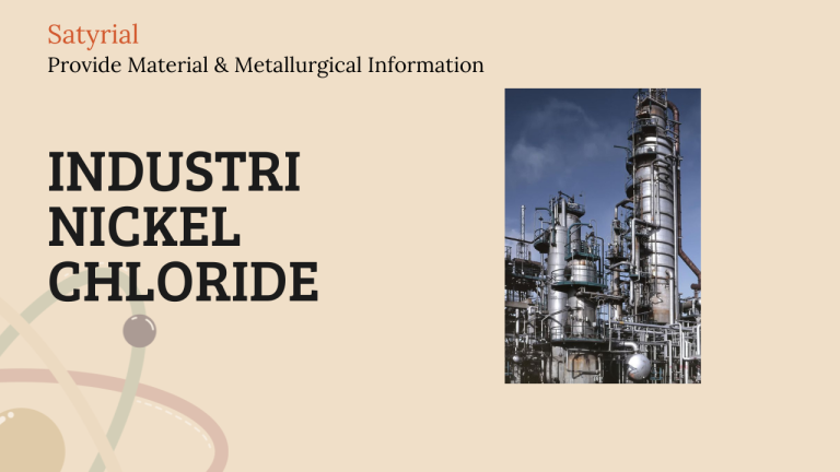 Industri Penghasil Nickel Chloride