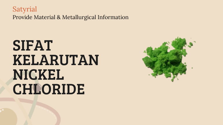 Sifat Kelarutan Nickel Chloride